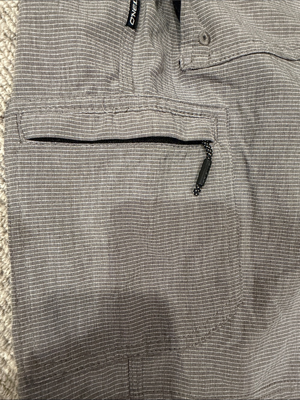 O'NEILL CROSSOVER HYBRID LIGHTWEIGHT MENS GRAY CARGO BOARD SHORTS SIZE 30 WAIST - Picture 7 of 15